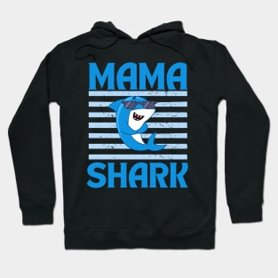 Funny mama shark mothers day gift Cute Cool Summer Momny Hoodie